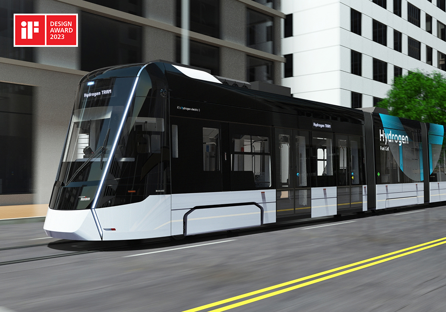Hydrogen fuel cell tram